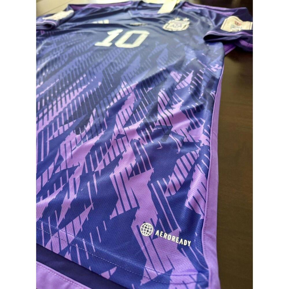 Authentic Adidas Argentina Away Jersey Lionel Messi #10 XL Qatar 2022  HB9220 - Picture 5 of 8